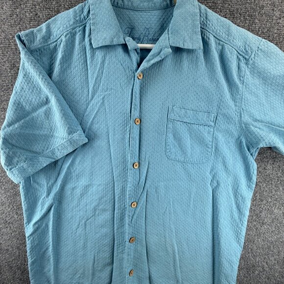 Tommy Bahama THATS HOW I ROLL GOLF Graphic Print Silk Rayon Cotton Small Blue - Picture 5 of 12